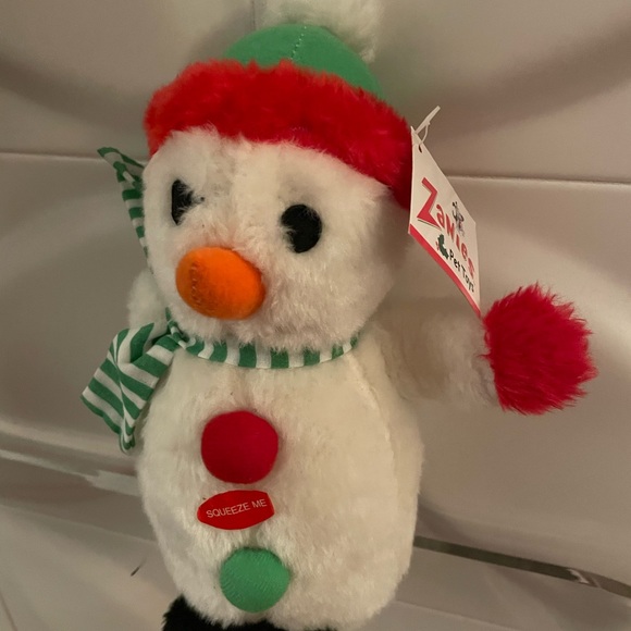 Zanies Singing Snowman Dog Toy New with Tags - Picture 2 of 2